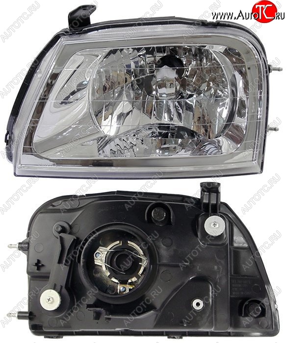3 499 р. Левая фара SAT Mitsubishi L200 3 K74T рестайлинг (2005-2006)  с доставкой в г. Вологда
