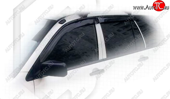 1 999 р. Дефлектора окон CA-Plastiс  Mitsubishi Lancer  9 CS (2003-2005) универсал 1-ый рестайлинг (Classic полупрозрачный, Без хром.молдинга, Крепление только на скотч)  с доставкой в г. Вологда