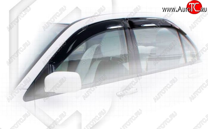 1 999 р. Дефлектора окон CA-Plastiс Mitsubishi Lancer 9 CS седан 1-ый рестайлинг (2003-2005) (Classic полупрозрачный, Без хром.молдинга)  с доставкой в г. Вологда