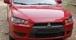 549 р. Реснички на фары RA Mitsubishi Lancer 10 CY седан дорестайлинг (2007-2010) (Неокрашенные)  с доставкой в г. Вологда. Увеличить фотографию 7