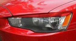 979 р. Реснички на фары RA Mitsubishi Lancer 10 CY седан рестайлинг (2011-2017) (Неокрашенные)  с доставкой в г. Вологда. Увеличить фотографию 6