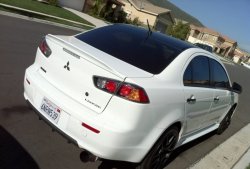 4 149 р. Лип спойлер DUCKBILL Mitsubishi Lancer 10 CY седан дорестайлинг (2007-2010) (Неокрашенный)  с доставкой в г. Вологда. Увеличить фотографию 2