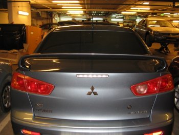 3 449 р. Спойлер GT Dynamics Mitsubishi Lancer 10 CY седан дорестайлинг (2007-2010) (Неокрашенный)  с доставкой в г. Вологда. Увеличить фотографию 3