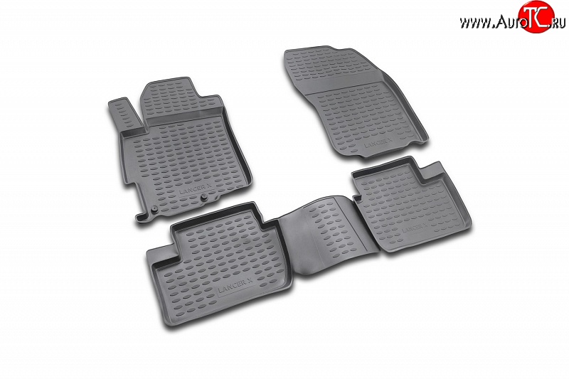 3 199 р. Коврики в салон Element 4 шт. (полиуретан) Mitsubishi Lancer 10 CY седан дорестайлинг (2007-2010)  с доставкой в г. Вологда