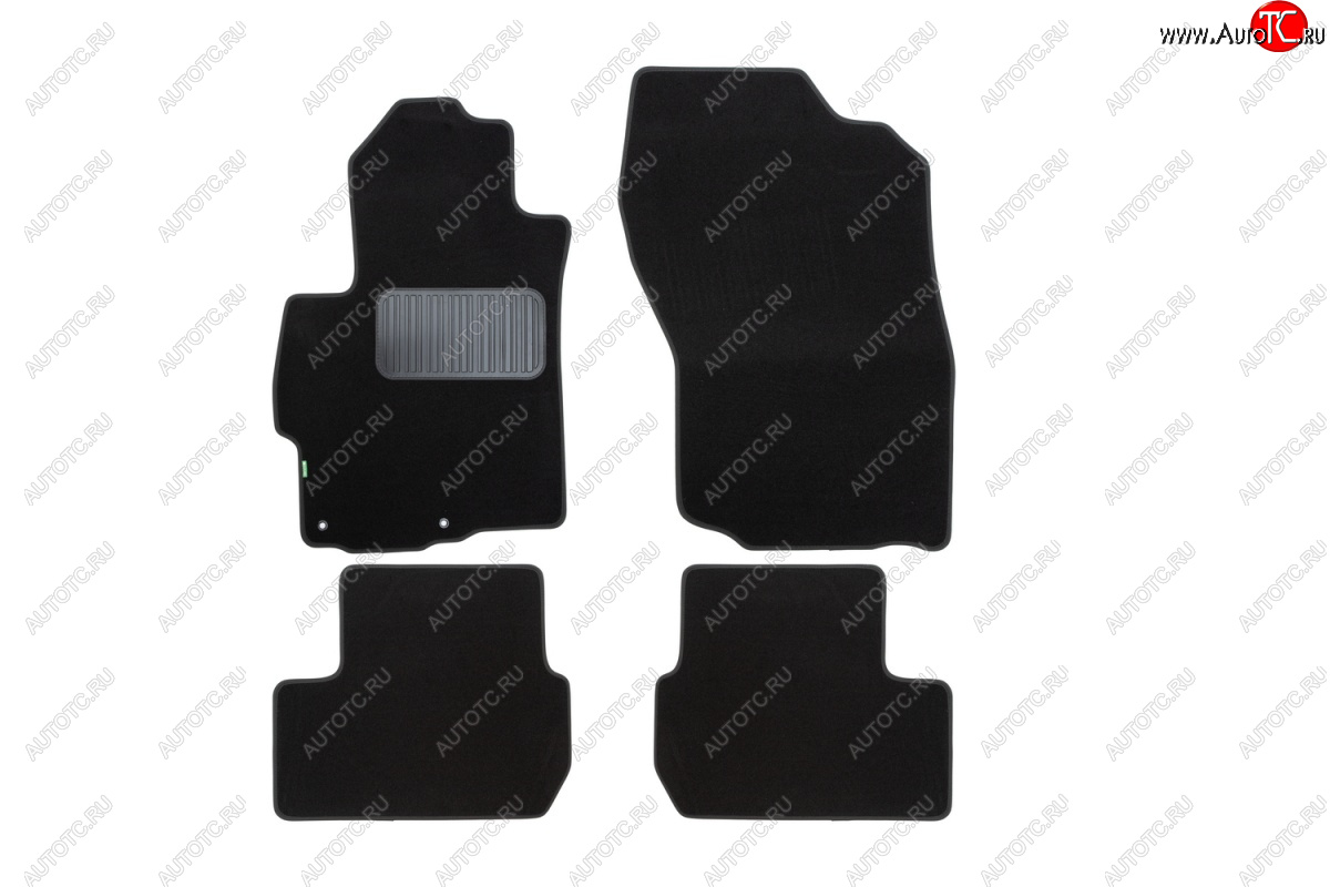 1 479 р. Текстильные коврики салона Klever Standart Mitsubishi Lancer 10 CY седан дорестайлинг (2007-2010) (Черные)  с доставкой в г. Вологда