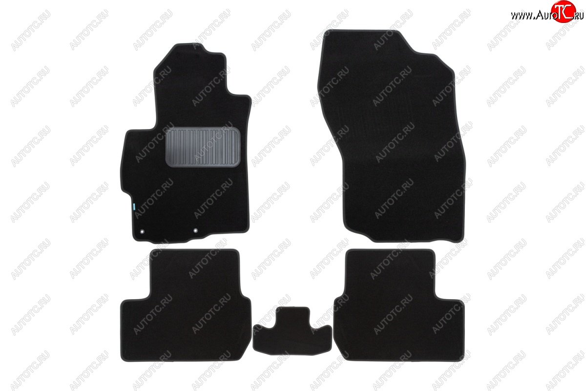 9 549 р. Текстильные коврики салона Klever Premium Mitsubishi Lancer 10 CY седан дорестайлинг (2007-2010) (Черные)  с доставкой в г. Вологда