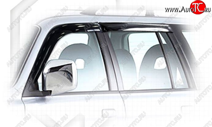 2 079 р. Дефлектора окон CA-Plastiс Mitsubishi Montero Sport PA рестайлинг (2000-2008) (Classic полупрозрачный, Без хром.молдинга)  с доставкой в г. Вологда