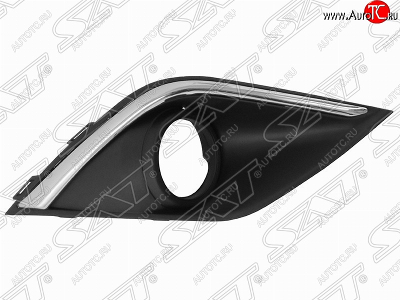 689 р. Правая оправа противотуманной фары SAT (хром) Mitsubishi Outlander GF 2-ой рестайлинг (2015-2018)  с доставкой в г. Вологда