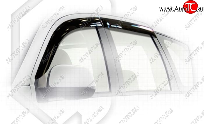 1 999 р. Дефлектора окон CA-Plastiс Mitsubishi Outlander XL (CW)  дорестайлинг (2005-2009) (Classic полупрозрачный, Без хром.молдинга)  с доставкой в г. Вологда