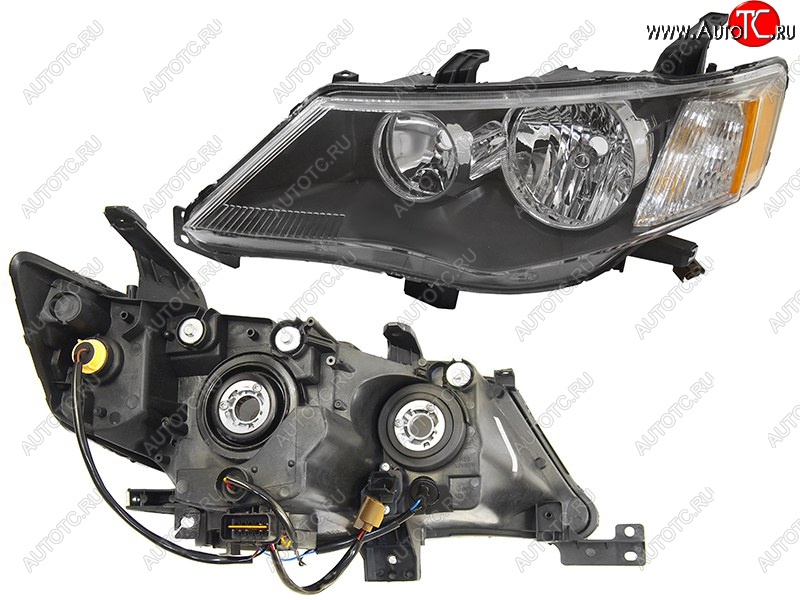 9 599 р. Левая фара SAT  Mitsubishi Outlander  XL (2005-2009) (CW)  дорестайлинг  с доставкой в г. Вологда