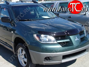 2 599 р. Дефлектор капота SIM Mitsubishi Outlander CU (2003-2009)  с доставкой в г. Вологда