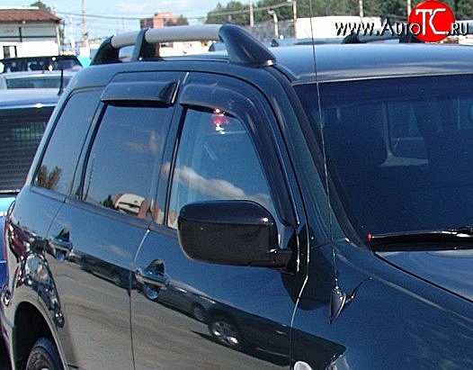 4 199 р. Дефлекторы окон (ветровики) Novline 4 шт Mitsubishi Outlander CU (2003-2009)  с доставкой в г. Вологда