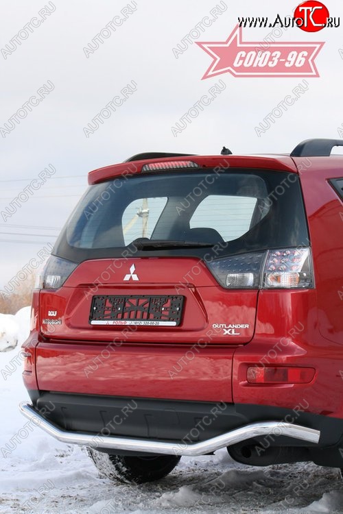 10 799 р. Защита заднего бампера Souz-96 (d60) Mitsubishi Outlander XL (CW)  рестайлинг (2010-2013)  с доставкой в г. Вологда