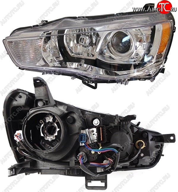 11 999 р. Правая фара SAT (под ксенон) Mitsubishi Outlander XL (CW)  рестайлинг (2010-2013)  с доставкой в г. Вологда