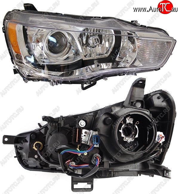 11 999 р. Левая фара SAT (под ксенон) Mitsubishi Outlander XL (CW)  рестайлинг (2010-2013)  с доставкой в г. Вологда