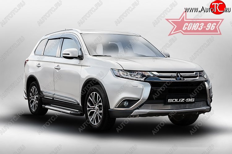 3 959 р. Декоративный элемент воздухозаборника Souz-96 (d10) Mitsubishi Outlander GF 2-ой рестайлинг (2015-2018)  с доставкой в г. Вологда