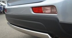 11 599 р. Защита заднего бампера (Ø75x42 мм, нержавейка) Russtal Mitsubishi Outlander GF дорестайлинг (2012-2014)  с доставкой в г. Вологда. Увеличить фотографию 3