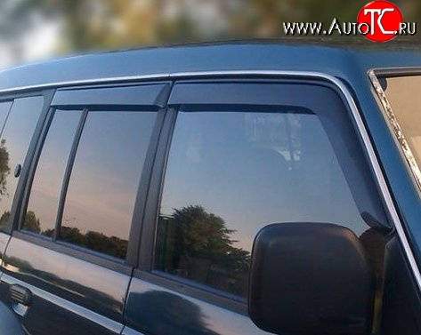 999 р. Комплект дефлекторов окон Russtal Mitsubishi Pajero 2 V30/V40 5 дв. дорестайлинг (1991-1997)  с доставкой в г. Вологда
