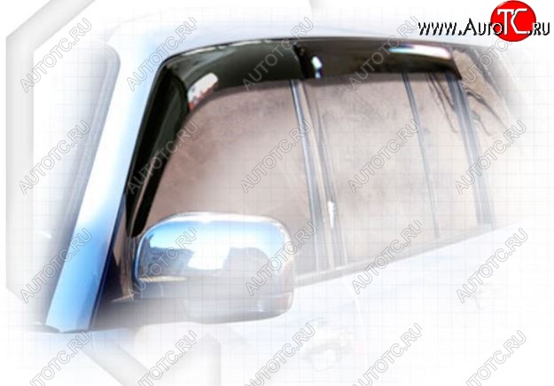 2 159 р. Дефлектора окон 5D CA-Plastiс Mitsubishi Pajero 3 V70 дорестайлинг (1999-2003) (Classic полупрозрачный, Без хром.молдинга)  с доставкой в г. Вологда