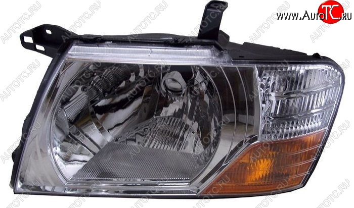 5 299 р. Левая фара SAT (евросвет)  Mitsubishi Pajero ( 3 V70,  3 V60) (2003-2006) рестайлинг  с доставкой в г. Вологда