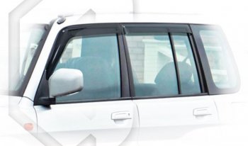 1 999 р. Дефлектора окон (двигатель 2 л.) CA-Plastic  Mitsubishi Pajero iO (1998-2007) (серия Classic полупрозрачный, Без хром.молдинга)  с доставкой в г. Вологда. Увеличить фотографию 2