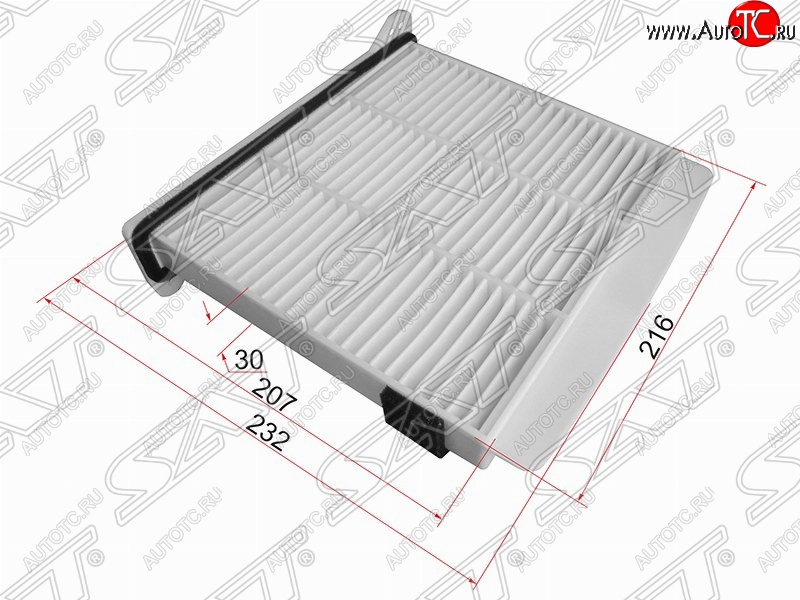 499 р. Фильтр салонный SAT (216х232/207Х30 mm)  Mitsubishi Pajero ( 4 V90,  4 V80) - Pajero iO  с доставкой в г. Вологда