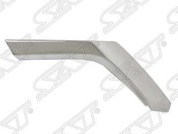 Левый нижний молдинг на передний бампер SAT (Хром) Mitsubishi Pajero Sport  QE (2015-2021) дорестайлинг
