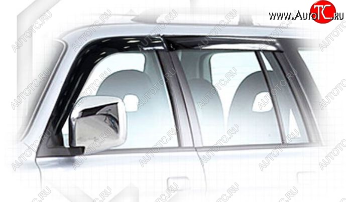 2 079 р. Дефлектора окон CA-Plastiс Mitsubishi Pajero Sport PA дорестайлинг (1996-2004) (Classic полупрозрачный, Без хром.молдинга)  с доставкой в г. Вологда