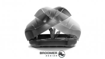 22 749 р. Багажный бокс Broomer Venture (420 л/189x89x40 см) на крышу   (Покрытие: шагрень, Цвет: чёрный)  с доставкой в г. Вологда. Увеличить фотографию 4