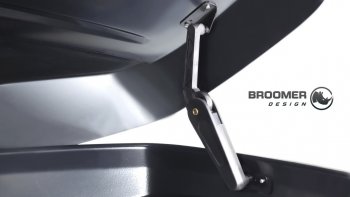 22 749 р. Багажный бокс Broomer Venture (420 л/189x89x40 см) на крышу   (Покрытие: шагрень, Цвет: чёрный)  с доставкой в г. Вологда. Увеличить фотографию 5