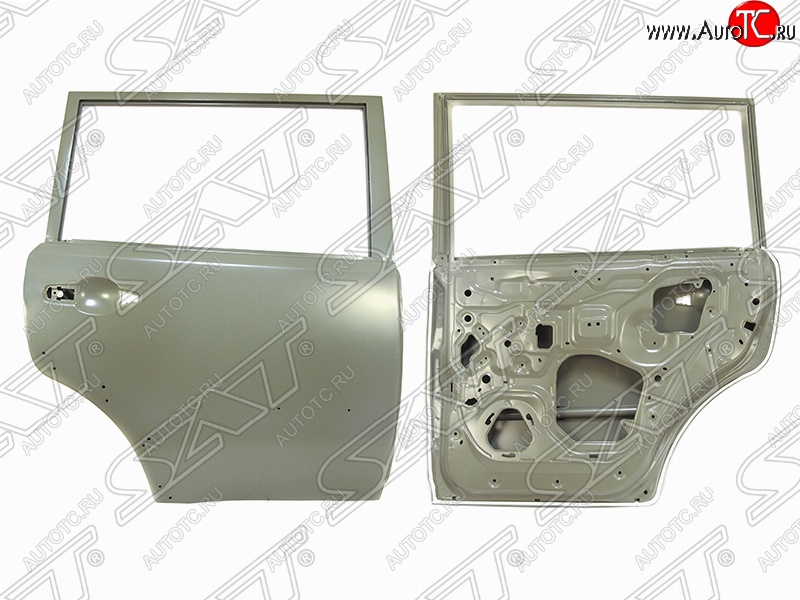 14 849 р. Правая дверь задняя SAT Mitsubishi Pajero Sport PB дорестайлинг (2008-2013) (Неокрашенная)  с доставкой в г. Вологда