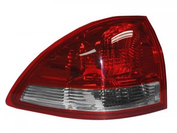 Левый фонарь (внешний/красно-белый) SAT Mitsubishi Pajero Sport  PB (2008-2013) дорестайлинг