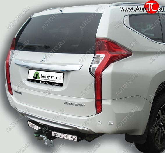 10 949 р. Фаркоп Лидер Плюс (съемный шар тип F, с нержавеющей пластиной) Mitsubishi Pajero Sport QE дорестайлинг (2015-2021) (Без электропакета)  с доставкой в г. Вологда