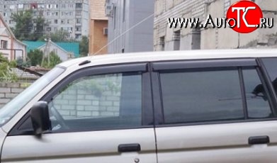 999 р. Комплект дефлекторов окон (ветровиков) 4 шт. Russtal Mitsubishi Pajero Sport PA дорестайлинг (1996-2004)  с доставкой в г. Вологда