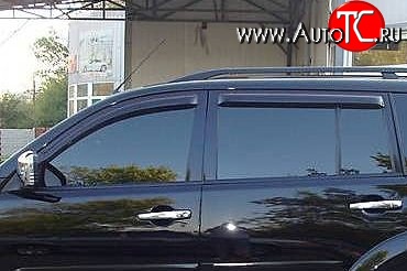 999 р. Комплект дефлекторов окон (ветровиков) 4 шт. Russtal Mitsubishi Pajero Sport PB дорестайлинг (2008-2013)  с доставкой в г. Вологда