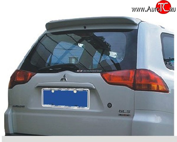 5 449 р. Спойлер M-VRS Mitsubishi Pajero Sport PB рестайлинг (2013-2017) (Со стоп.сигналом, Неокрашенный)  с доставкой в г. Вологда