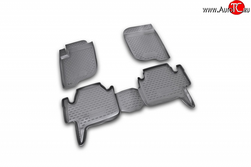 2 474 р. Коврики в салон Element 4 шт. (полиуретан) Mitsubishi Pajero Sport PB дорестайлинг (2008-2013)  с доставкой в г. Вологда