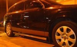 Защита порогов d76 мм Металл-Дизайн Audi Q7 4L дорестайлинг (2005-2009) (полированная нержавейка)