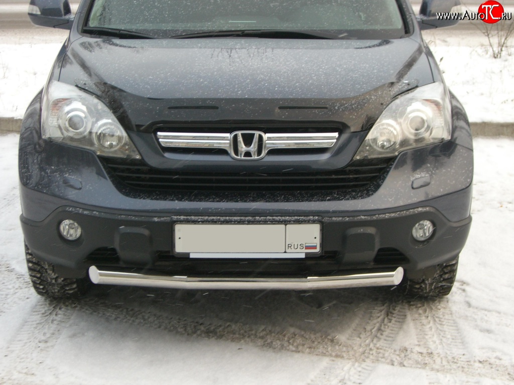 15 849 р. Одинарная защита переднего бампера SLITKOFF 70 мм Honda CR-V RE1,RE2,RE3,RE4,RE5,RE7 дорестайлинг (2007-2010)  с доставкой в г. Вологда