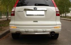 14 799 р. Одинарная защита заднего бампера SLITKOFF диаметром 63 мм Honda CR-V RE1,RE2,RE3,RE4,RE5,RE7 рестайлинг (2009-2012)  с доставкой в г. Вологда. Увеличить фотографию 2