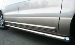 91 999 р. Защита порогов Russtal Hyundai Starex/Grand Starex/H1 TQ дорестайлинг (2007-2013) (Защита порогов с со скосами на торцах (вариант 1))  с доставкой в г. Вологда. Увеличить фотографию 4