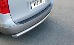 17 449 р. Защита заднего бампера (Ø76 мм, нержавейка) SLITKOFF Hyundai Starex/Grand Starex/H1 TQ рестайлинг (2014-2018)  с доставкой в г. Вологда. Увеличить фотографию 2