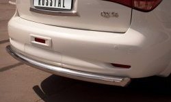 16 899 р. Защита заднего бампера (Ø76 мм, нержавейка) SLITKOFF INFINITI QX56 Z62 (2010-2013)  с доставкой в г. Вологда. Увеличить фотографию 3