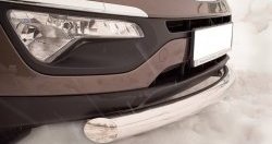 12 149 р. Одинарная защита переднего бампера Russtal KIA Sportage 3 SL дорестайлинг (2010-2014) (Защита из трубы диаметром 63 мм)  с доставкой в г. Вологда. Увеличить фотографию 2