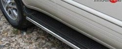 14 999 р. Защита порогов (Ø42 мм, нержавейка) SLITKOFF Lexus LX470 J100 дорестайлинг (1998-2002)  с доставкой в г. Вологда. Увеличить фотографию 2