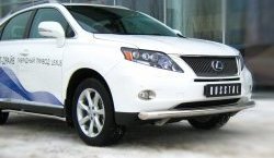 14 899 р. Одинарная защита переднего бампера SLITKOFF диаметром 76 мм Lexus RX350 AL10 дорестайлинг (2008-2012)  с доставкой в г. Вологда. Увеличить фотографию 3