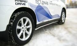 17 299 р. Защита порогов SLITKOFF из круглой трубы диаметром 42 мм Lexus RX350 AL10 дорестайлинг (2008-2012)  с доставкой в г. Вологда. Увеличить фотографию 2