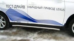 19 999 р. Защита порогов SLITKOFF из круглой трубы диаметром 63 мм Lexus RX350 AL10 дорестайлинг (2008-2012)  с доставкой в г. Вологда. Увеличить фотографию 3