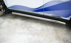22 599 р. Защита порогов SLITKOFF из круглой трубы диаметром 76 мм Lexus RX350 AL10 дорестайлинг (2008-2012)  с доставкой в г. Вологда. Увеличить фотографию 2