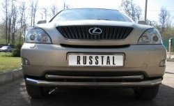 16 999 р. Защита переднего бампера (2 трубыØ63 и 42 мм, нержавейка) SLITKOFF Lexus RX330 XU30 (2003-2006)  с доставкой в г. Вологда. Увеличить фотографию 2